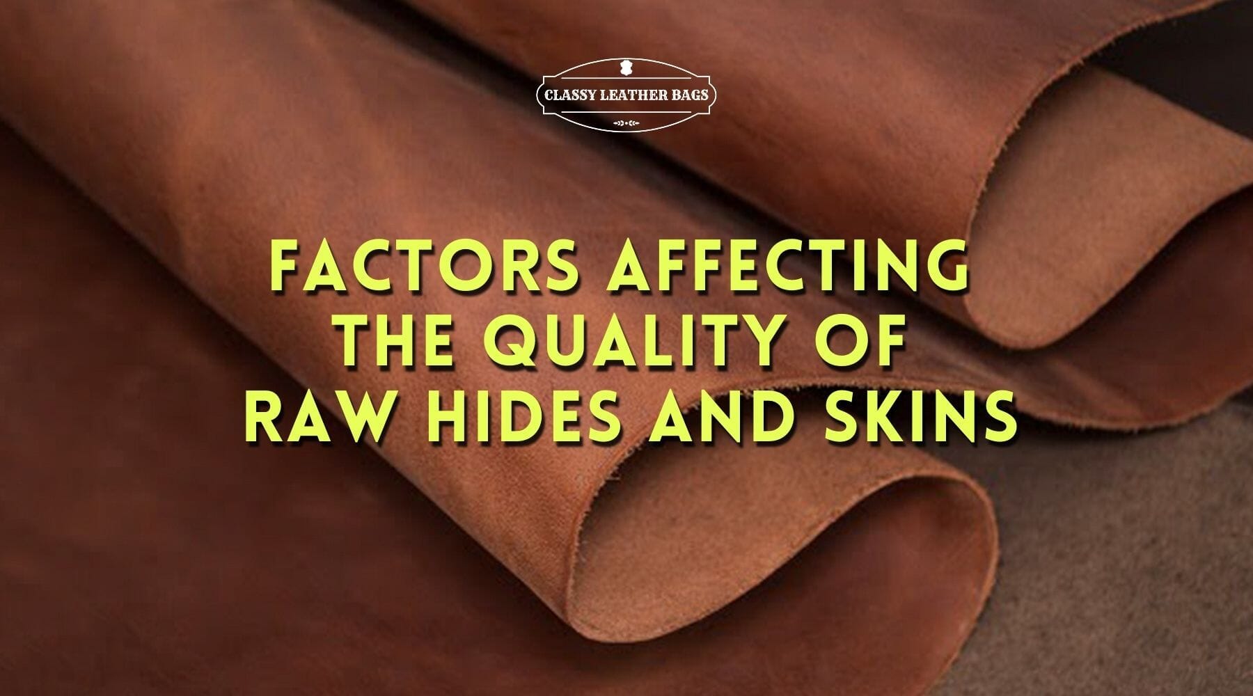 Factors Affecting The Quality of Raw Hides and Skins