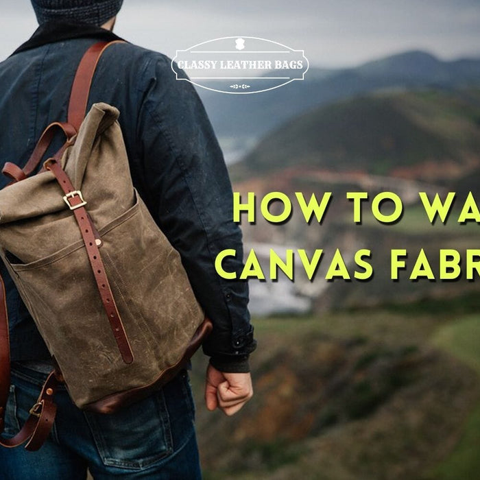 how to wax canvas fabric