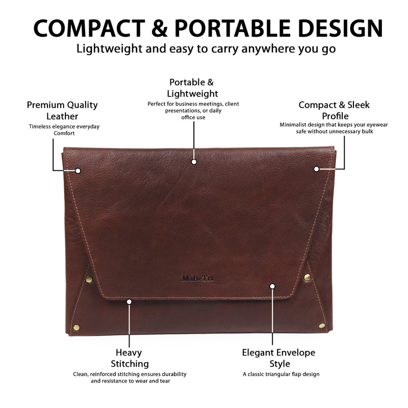 Urban Leather Laptop Sleeve + Free Sunglass Case
