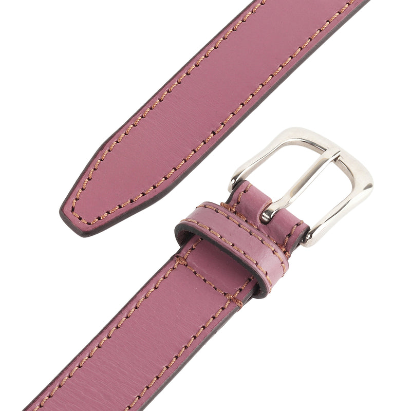 Women's Slim Leather Belt-Viola Purple
