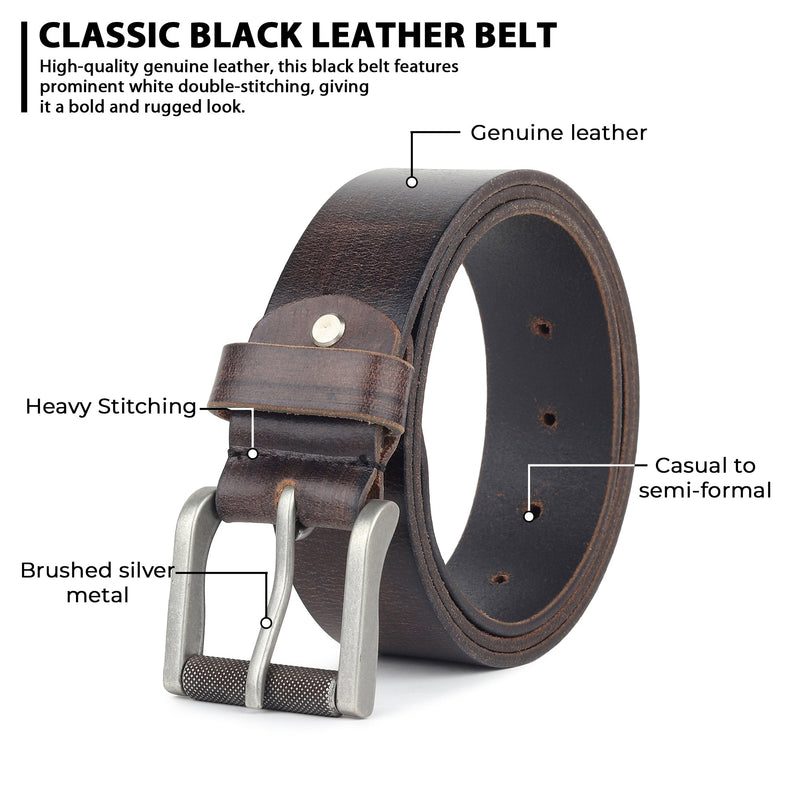 Retro Style Men's Leather Belt