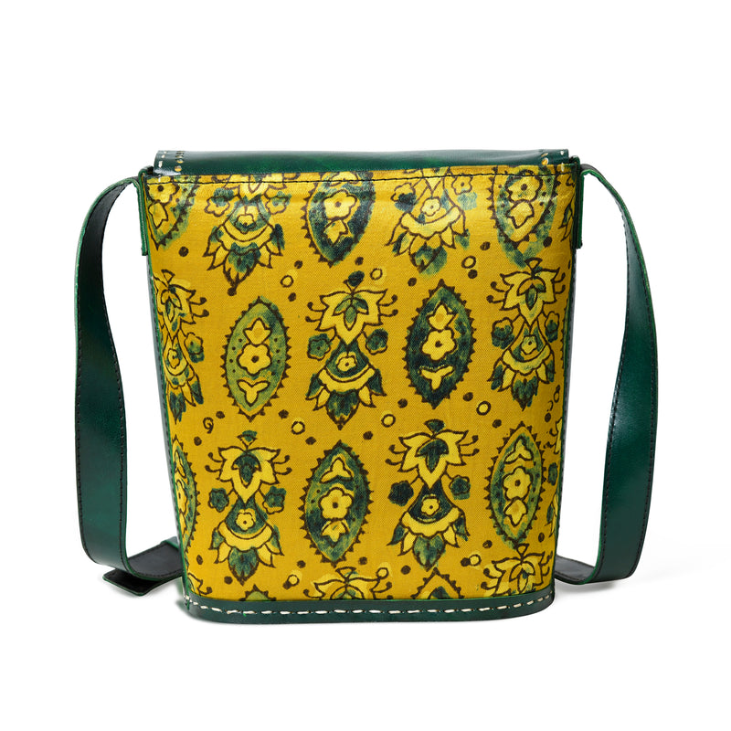 Vibrant Heritage Ajrakh Satchel