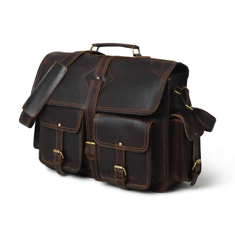 Midnight Buffalo Retro Briefcase