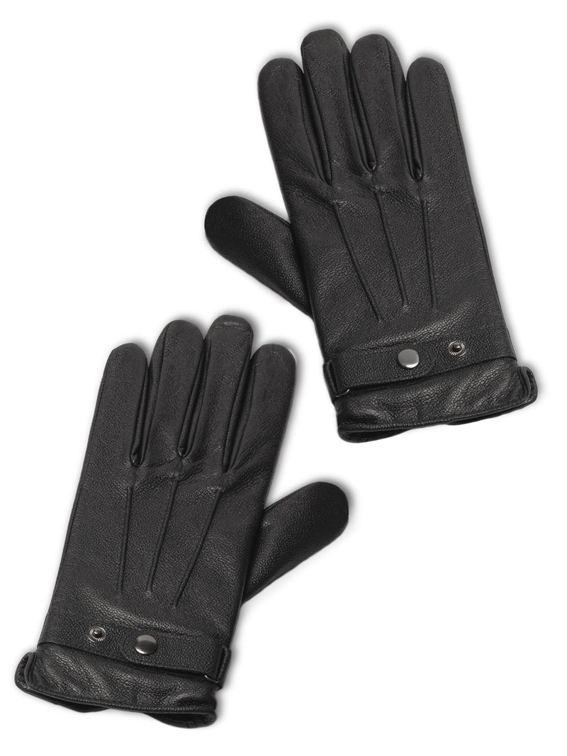 Biker-Lederhandschuhe - Touch Button