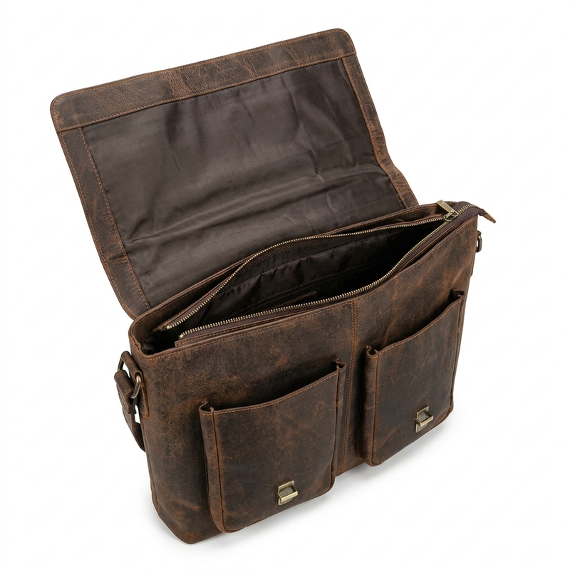 Full Grain Leather Briefcase