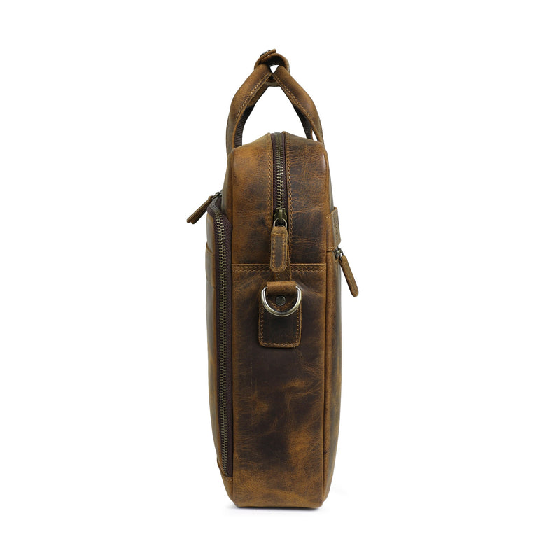 European Hunter Leather Briefcase