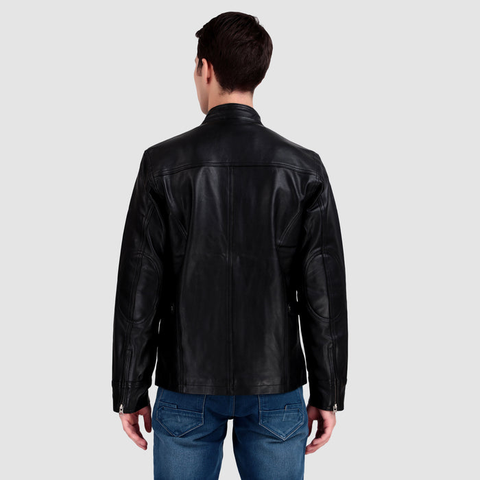 Midnight Rider Black Leather Jacket