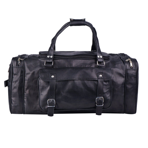 men's leather duffle bag