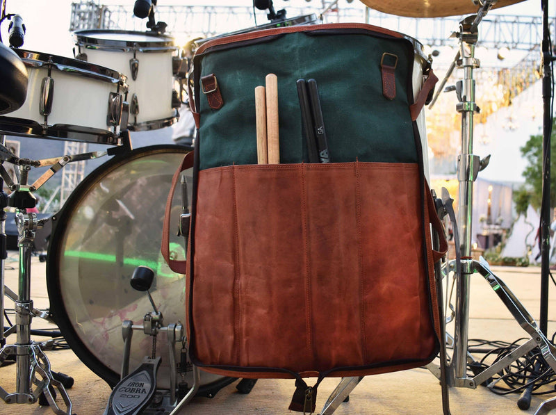 Genuine Vintage Leather Drumstick Bag Classy Leather Bags 