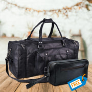 leather duffle bag