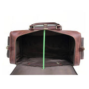 Genuine Large Full-Grain Buffalo Leather Roosevelt Duffle Bag Classy Leather Bags 