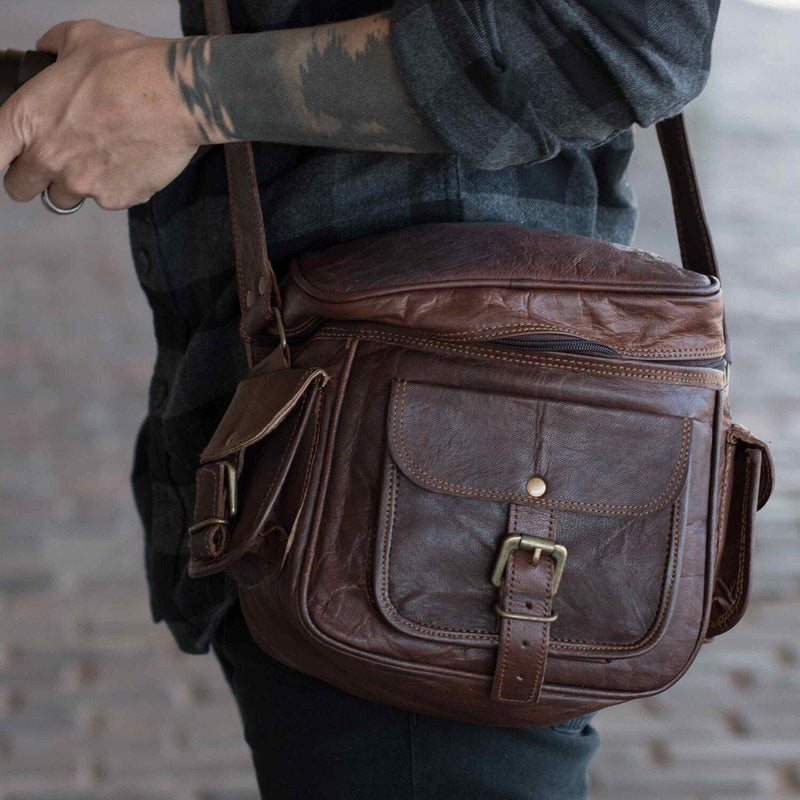 Shop Genuine Vintage Leather Camera Bag Classy Leather Bags 