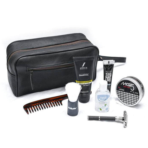 Personalized Leather Toiletry Bag from Classy Leather Bags