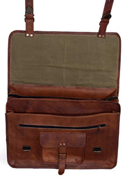 Attorney Leather Briefcase Laptop Messenger Bag 18 Inch Classy Leather Bags 