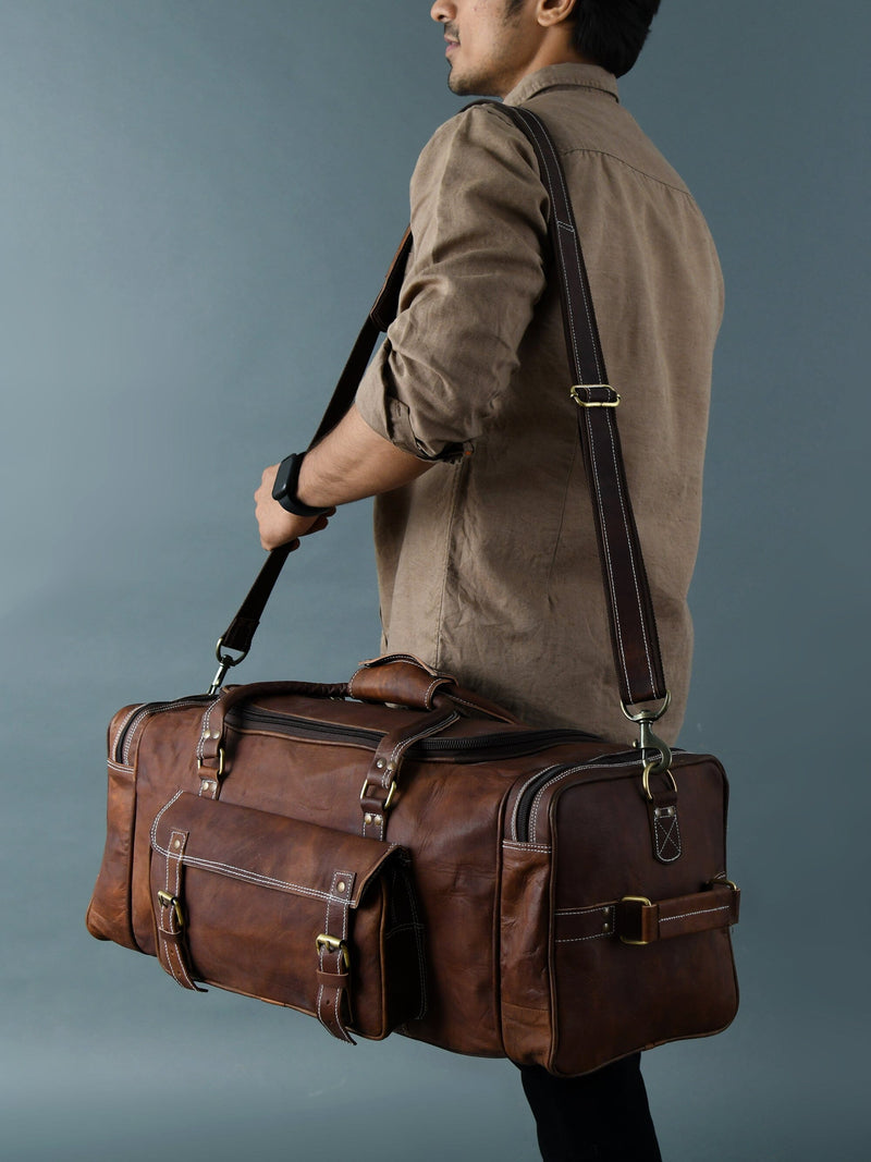 Leather Weekender Bag