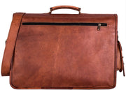 Leather Satchel Laptop Crossbody Messenger Bag