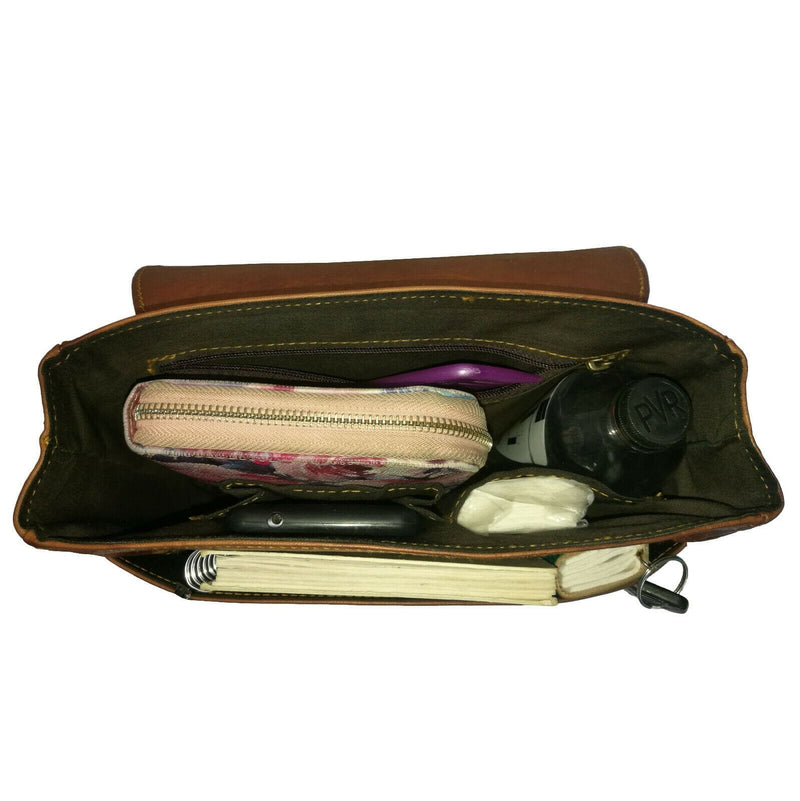 Shop Women's Crossbody Style Leather Shoulder Purse Real Vintage Leather from Classy Leather Bags