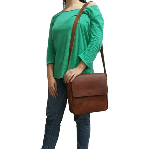 Shop Women's Crossbody Style Leather Shoulder Purse Real Vintage Leather from Classy Leather Bags