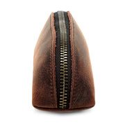 Buffalo Leather Pencil Case with Zipper Pen Case Pouch Classy Leather Bags 